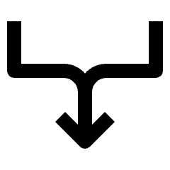 Arrow And Edge Icon from Outlined Line - Streamline Material Set