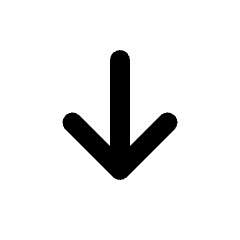 Arrow Downward Alt Fill Icon from Rounded Fill - Streamline Material Set