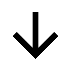 Arrow Downward Fill Icon from Sharp Fill - Streamline Material Set