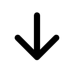 Arrow Downward Fill Icon from Rounded Fill - Streamline Material Set