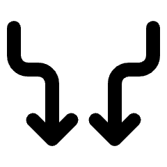 Arrow Or Edge Icon from Rounded Line - Streamline Material Set