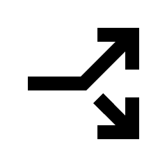 Arrow Split Icon from Material Pro Line Set