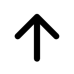 Arrow Upward Icon from Rounded Line - Streamline Material Set