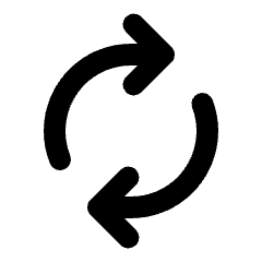 Autorenew Icon from Rounded Line - Material Pro Set