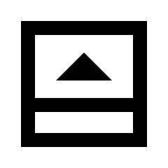 Bottom Panel Open Icon from Sharp Line - Streamline Material Set