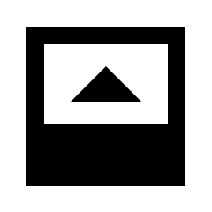 Bottom Panel Open Fill Icon from Sharp Fill - Streamline Material Set