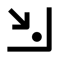 Bottom Right Click Icon from Outlined Line - Streamline Material Set
