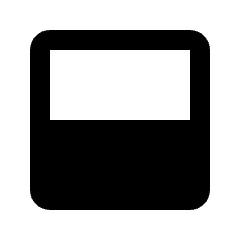 Bottom Sheets Fill Icon from Rounded Fill - Streamline Material Set