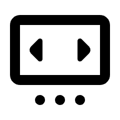 Browser Slider Alt Icon from Rounded Line - Material Pro Set