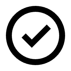 Check Circle Icon from Sharp Line - Material Pro Set