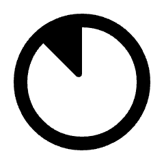 Clock Loader 10 Alt Fill Icon from Rounded Fill - Streamline Material Set