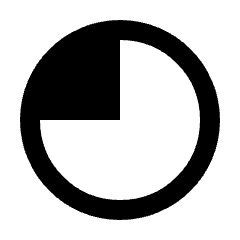 Clock Loader 20 Alt Fill Icon from Outlined Fill - Streamline Material Set