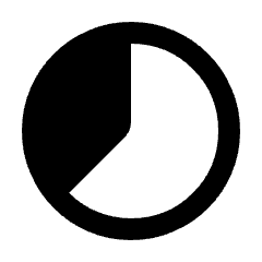 Clock Loader 40 Alt Fill Icon from Rounded Fill - Streamline Material Set