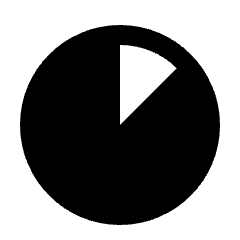 Clock Loader 90 Alt Fill Icon from Outlined Fill - Streamline Material Set
