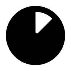 Clock Loader 90 Alt Fill Icon from Rounded Fill - Streamline Material Set