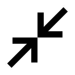 Close Fullscreen Icon from Sharp Line - Material Pro Set