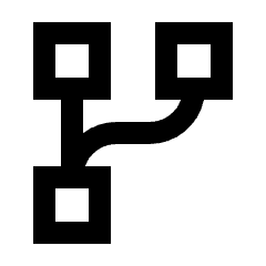 Code Fork Icon from Sharp Line - Streamline Material Set