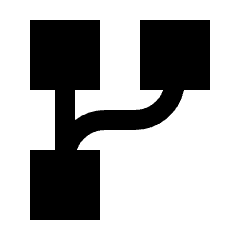 Code Fork Fill Icon from Sharp Fill - Streamline Material Set