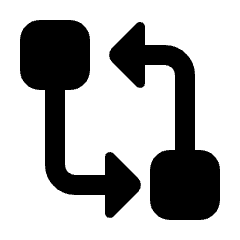 Compare Git Fill Icon from Rounded Fill - Streamline Material Set