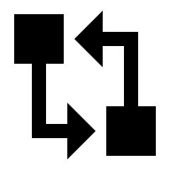 Compare Git Fill Icon from Sharp Fill - Streamline Material Set