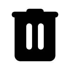 Delete Fill Icon from Rounded Fill - Streamline Material Set