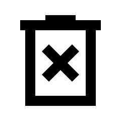 Delete Forever Icon from Sharp Line - Streamline Material Set