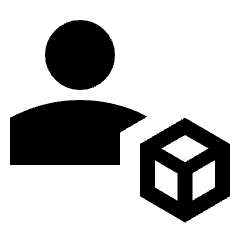 Deployed Code Account Fill Icon from Sharp Fill - Material Pro Set