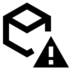 Deployed Code Critical Alert Icon from Sharp Line - Material Pro Set