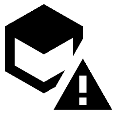 Deployed Code Critical Alert Fill Icon from Sharp Fill - Streamline Material Set
