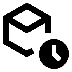 Deployed Code History Icon from Sharp Line - Material Pro Set