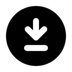 Download For Offline Fill Icon from Rounded Fill - Streamline Material Set