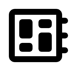 Empty Dashboard Icon from Rounded Line - Streamline Material Set