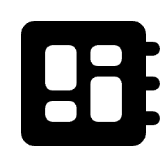 Empty Dashboard Fill Icon from Rounded Fill - Streamline Material Set