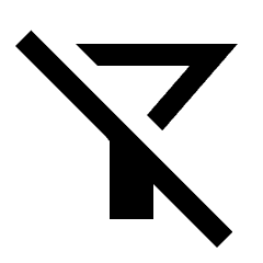 Filter Alt Off Icon from Sharp Line - Streamline Material Set