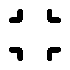 Fullscreen Exit Icon from Rounded Line - Streamline Material Set
