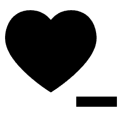 Heart Minus Fill Icon from Sharp Fill - Streamline Material Set