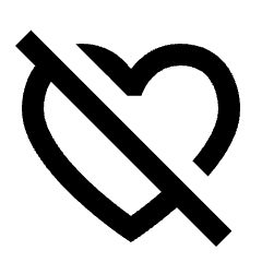 Heart Off Icon from Sharp Line - Material Pro Set