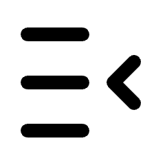 Hide Sidebar Menu Icon from Rounded Line - Streamline Material Set