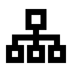 Hierarchy 1 Icon from Sharp Line - Streamline Material Set