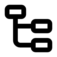Hierarchy 3 Icon from Rounded Line - Streamline Material Set