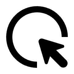 Highlight Mouse Cursor Icon from Rounded Line - Streamline Material Set