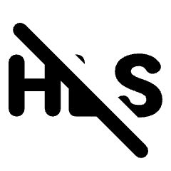 Hls Off Icon from Rounded Line - Streamline Material Set