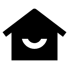 Home Smile Fill Icon from Outlined Fill - Streamline Material Set