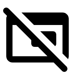 Iframe Off Fill Icon from Rounded Fill - Streamline Material Set