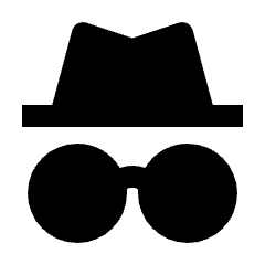 Incognito Fill Icon from Outlined Fill - Streamline Material Set