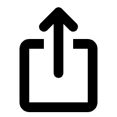 Ios Share Fill Icon from Rounded Fill - Streamline Material Set