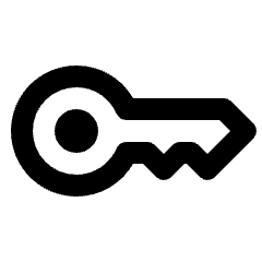 Key Icon from Rounded Line - Streamline Material Set