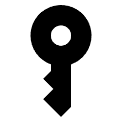 Key Vertical Fill Icon from Sharp Fill - Streamline Material Set