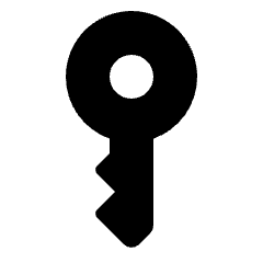 Key Vertical Fill Icon from Rounded Fill - Material Pro Set