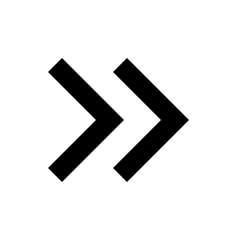 Keyboard Double Arrow Right Fill Icon from Sharp Fill - Streamline Material Set